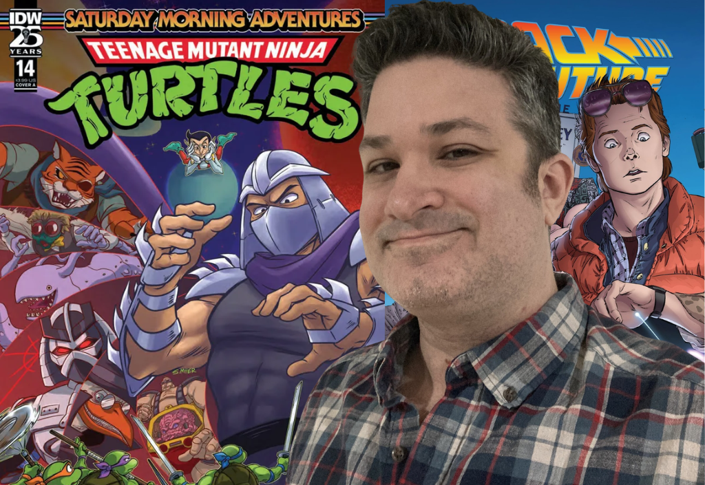 Erik Burnham, comic book writer known for Ghostbusters, Teenage Mutant Ninja Turtles, Transformers/Ghostbusters, Back to the Future, Red Sonja, Scarlet Spider, New Warriors, Marvel Action: Spider-Man, and Potions Inc.