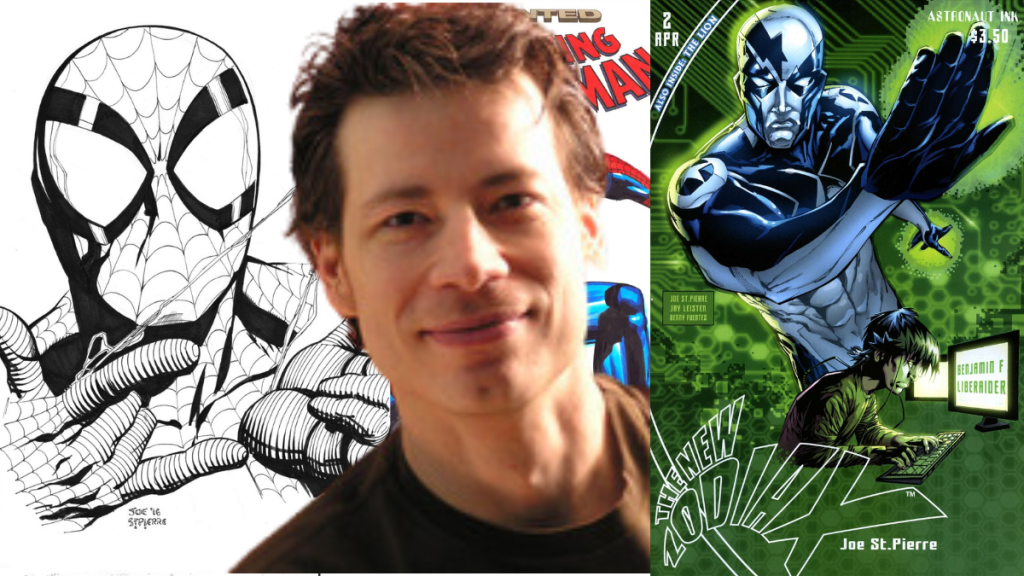 Joe St. Pierre — comic book artist, Spider-Man family covers and New Zodiax